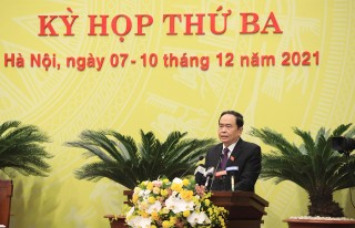 PHÓ CHỦ TỊCH THƯỜNG TRỰC QUỐC HỘI TRẦN THANH MẪN DỰ KỲ HỌP THỨ 3 HỘI ĐỒNG NHÂN DÂN THÀNH PHỐ HÀ NỘI